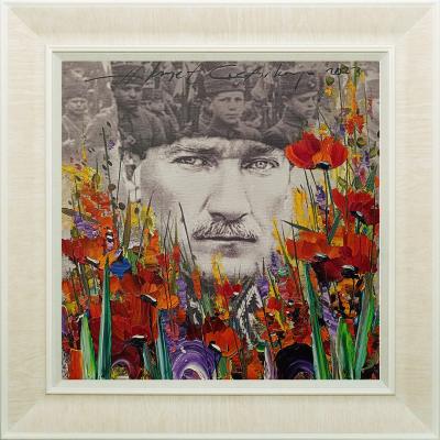 40 cm X 40 cm Eser - ATATÜRK-01